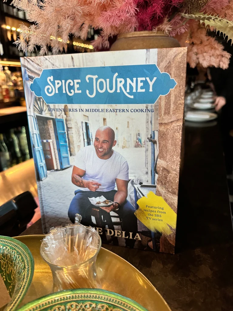 Maltese Feast dishes include fish, olives, dip, donuts at Maha East Shane Delia